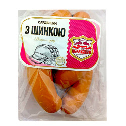 Сардельки З шинкою в/с (н/о)(Газ 1 кг) ТМ "Магрок "