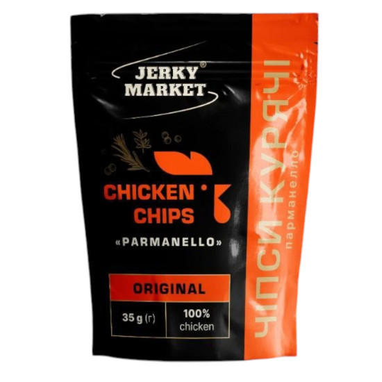Чипсы куриные Парманелло 35 г/15шт ТМ JERKY MARKET