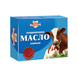 Масло с/в ТМ Наше Полтавське "Селянське" 73% ТМ Поляна смаку 180 гр