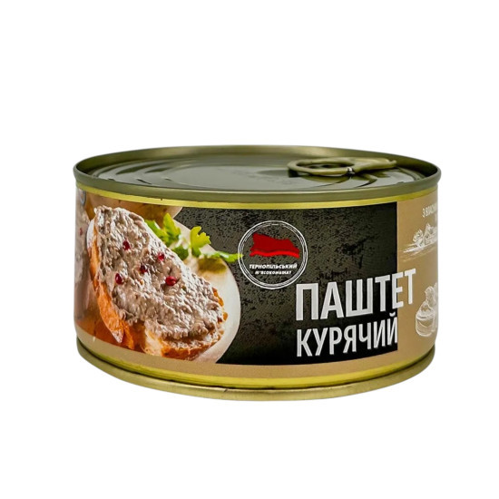 Консерва Паштет курячий (ж/б) 225  г / 12 шт кт ТМ "Тернопільський м'ясокомбінат"
