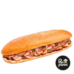 Багет Три м\'яса 220 г бн ТМ Pan panini