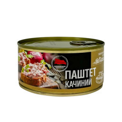 Консерва Паштет качиний (ж/б) 225  г / 12 шт кт ТМ "Тернопільський м'ясокомбінат"