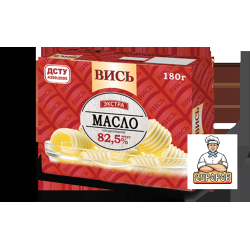 "Масло Екстра 82.5% ТМ Вись 180г / 20 шт Регал