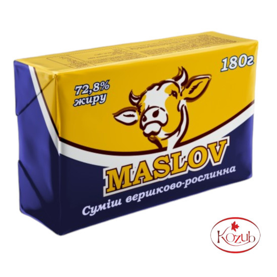 "Смесь сливочно-растительная "Маслов" 72,8% 180 г. / 20 шт