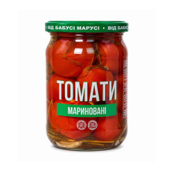 Консерва Томати мариновані (с/б) 0,5 л. / 6 шт кт ТМ "Бабусі Марусі"