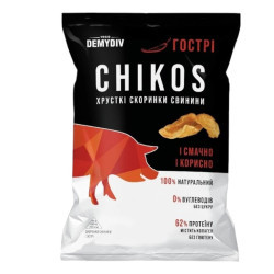 Снек корочки свинины "CHIKOS" острые 44 г/30 шт