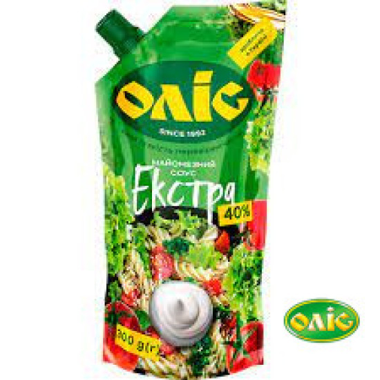 Майонезний Соус "Екстра" 40% дой-пак 300 г / 30 шт Оліс