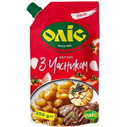 "Кетчуп "З часником"  д/п 250г / 20 шт тг Оліс