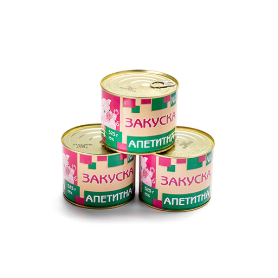 Консерва мясная "Закуска аппетитная" 525г ТМ ПятачОк Тушонка