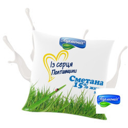 Сметана 15% пленка 0.35кг 21 сутки, шт