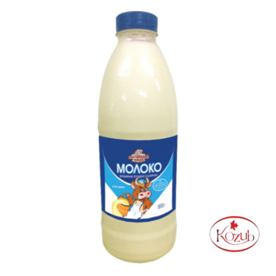 Молоко незбиране згущене з цукром 8,5 % жиру пляшка 900 г / 12 шт сд ТМ Козуб