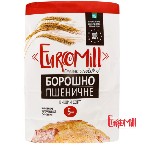 Мука пшеничная в/с 5 кг/3 шт ТМ EuroMill