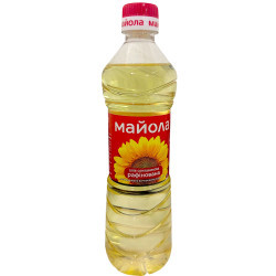 "Олія соняшникова рафінована Майола 0,5 л / 24 шт