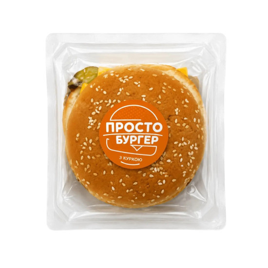 Бургер з куркою 190 г / 12 шт ТМ Мясторія Бургер з куркою 190 г / 12 шт ТМ Мясторія