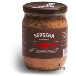 Консерва Каша гречана зі свининою СКО 0,5 / TWIST / 6 шт кт ТМ Вербена