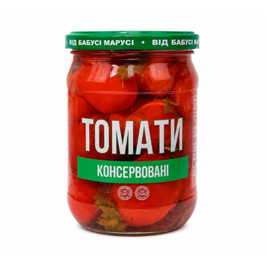 Консерва Томати консервовані (с/б) 0,46 л. / 6 шт кт ТМ "Бабусі Марусі" Консерва Томати консервовані (с/б) 0,46 л. / 6 шт кт ТМ "Бабусі Марусі"